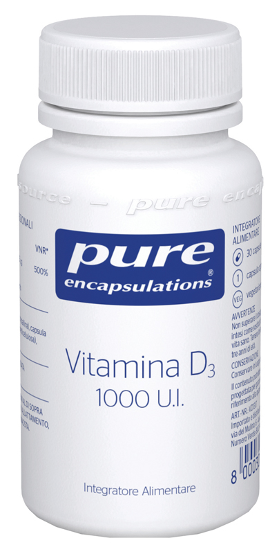 PURE ENCAPSULATIONS VITAMINA D3 30 CAPSULE - Farmacia-flash.it