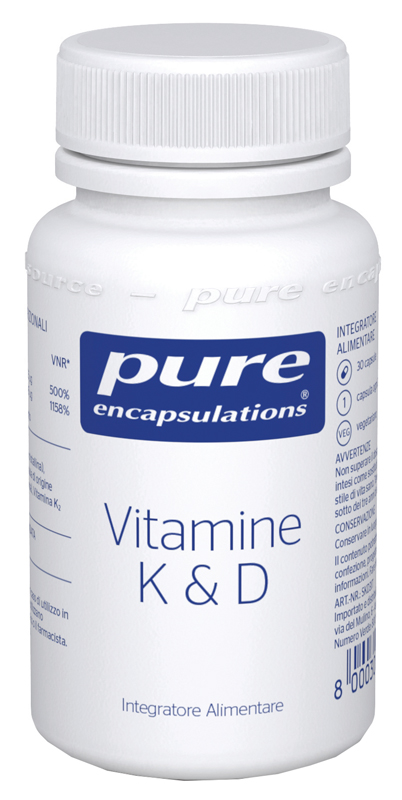 PURE ENCAPSULATIONS VITAMINE K & D 30 CAPSULE - Farmacia-flash.it