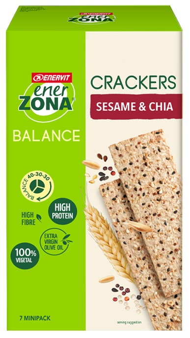 ENERZONA CRACKERS SESAME & CHIA 25 G - Farmacia-flash.it