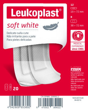 LEUKOPLAST SOFT WHITE 20 PEZZI ASSORTITI - Farmacia-flash.it