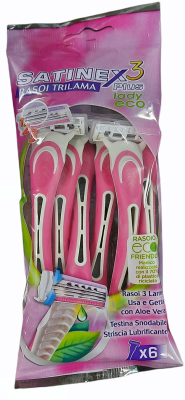 SATINEX3 MYSTIQUE LADY RASOIO 6 PEZZI - Farmacia-flash.it