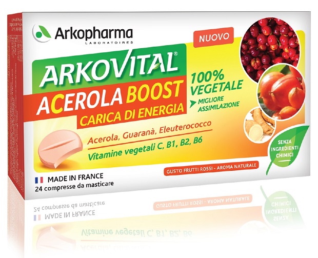 ARKOVITAL ACEROLA BOOST 24 COMPRESSE - Farmacia-flash.it