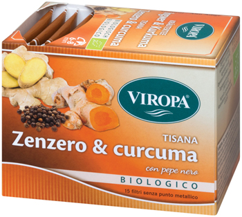 VIROPA TISANA ZENZERO&CURCUMA BIO 15 FILTRI - Farmacia-flash.it