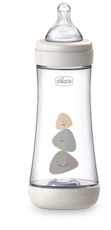 CHICCO BIBERON PERFECT 5 UNISEX 300 ML IN SILICONE 3 FORI - Farmacia-flash.it