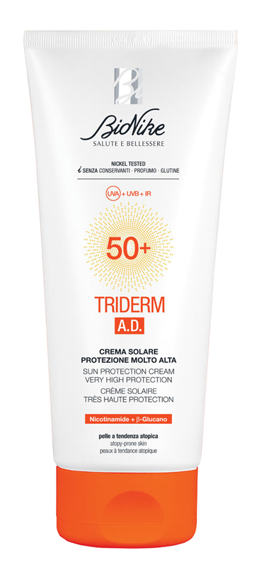 TRIDERM AD CREMA SOLARE SPF50+ 200 ML - Farmacia-flash.it