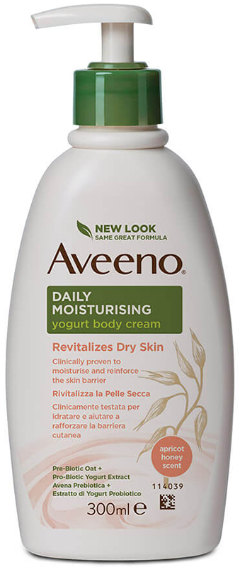 AVEENO CREMA CORPO YOGURT ALBICOCCA&MIELE 300 ML - Farmacia-flash.it