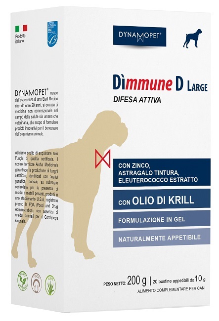 DIMMUNE D LARGE CANI 20 BUSTINE 10 G - Farmacia-flash.it