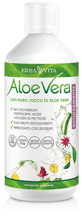 ALOE VERA PURO SUCCO ANTIOSSIDANTE 500 ML - Farmacia-flash.it
