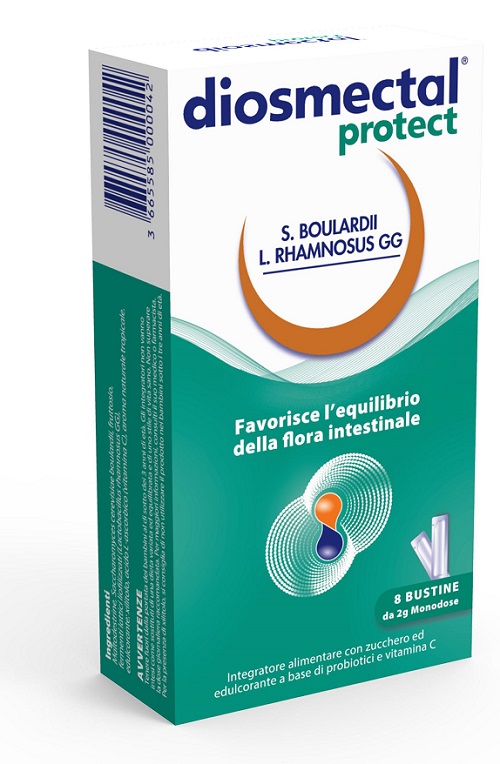 DIOSMECTAL PROTECT 8 BUSTINE OROSOLUBILI 2 G - Farmacia-flash.it