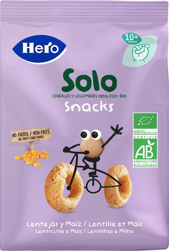 HERO SOLO SNACK LENTICCHIE MAIS 100% BIO 50 G - Farmacia-flash.it