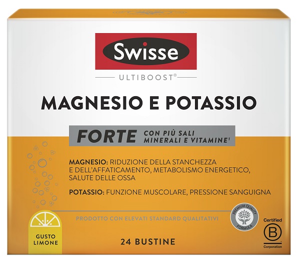 SWISSE MAGNESIO POTASSIO FORTE 24 BUSTINE - Farmacia-flash.it