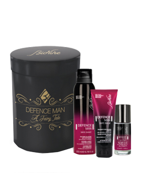 DEFENCE MAN KIT NATALE 2020 1 SAFE SHAVE SCHIUMA BARBA ANTI IRRITAZIONI 200 ML + 1 SAFE BALM BALSAMO DOPOBARBA LENITIVO 75 ML + 1 DRY TOUCH DEODORANTE ROLL ON 50 ML - Farmacia-flash.it