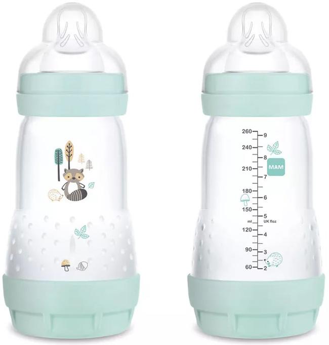 MAM BIBERON EASY START 260ML DOPPIA CONFEZIONE MASCHIO - Farmacia-flash.it
