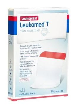 LEUKOMED T SKIN SENSITIVE MEDICAZIONE POST-OPERATORIA TRASPARENTE CON MASSA ADESIVA IN SILICONE 8X10 CM 5 PEZZI - Farmacia-flash.it