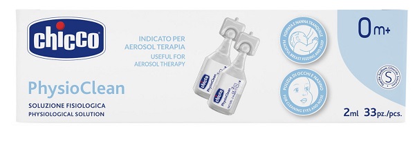 CHICCO SOLUZIONE PHYSIOCLEAN 2 ML 33 PEZZI - Farmacia-flash.it