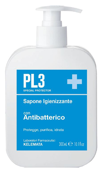 PL3 SAPONE IGIENIZZANTE CON ANTIBATTERICO 300 ML - Farmacia-flash.it