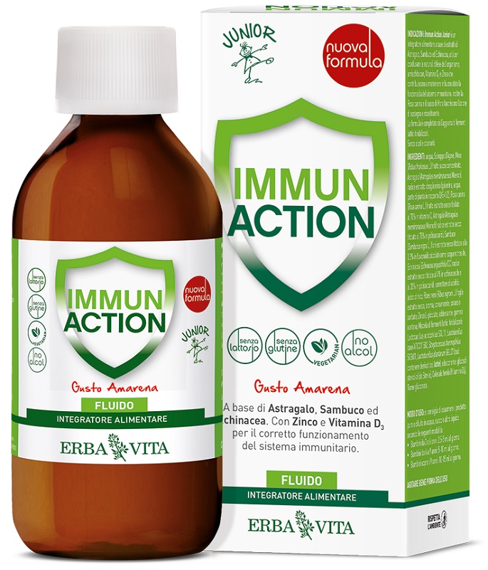 IMMUN ACTION FLUIDO JUNIOR 200 ML - Farmacia-flash.it