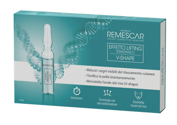 REMESCAR EFFETTO LIFTING ISTANTANEO V-SHAPE 5 FIALE X 2 ML - Farmacia-flash.it