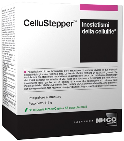 NHCO CELLUSTEPPER 56 CAPSULE GREENCAPS + 56 CAPSULE MOLLI - Farmacia-flash.it