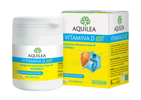 AQUILEA VITAMINA D 1000 100 COMPRESSE - Farmacia-flash.it