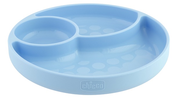 CHICCO PIATTO SILICONE VENTOSA BLU - Farmacia-flash.it