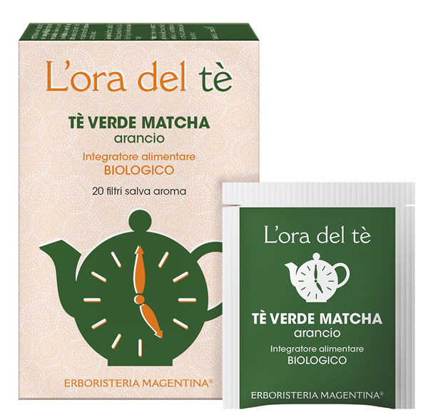 TE' VERDE MATCHA/ARANCIO BIO 20 FILTRI 30 G - Farmacia-flash.it