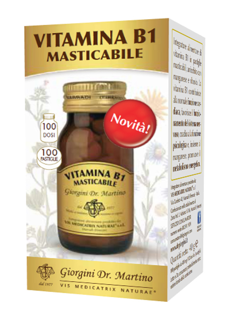 VITAMINA B1 MASTICABILE 100 PASTIGLIE - Farmacia-flash.it