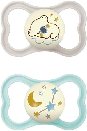 MAM AIR NIGHT SUCCHIETTO 16+ MESI SILICONE DOPPIO NEUTRO - Farmacia-flash.it