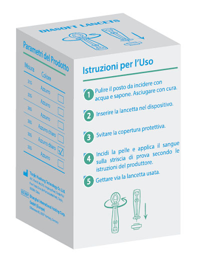 LANCETTE PUNGIDITO DIASOFT LANCET 25 PEZZI - Farmacia-flash.it
