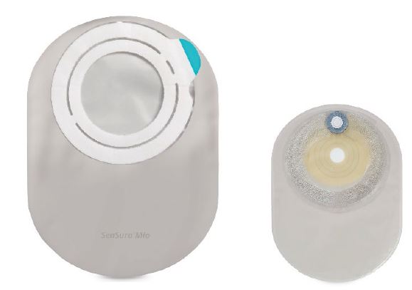 SENSURA MIO FLEX SISTEMA 2 PEZZI CON AGGANCIO ADESIVO SACCA COLOSTOMIA A FONDO CHIUSO TRASPARENTE 70MM 30 PEZZI - Farmacia-flash.it