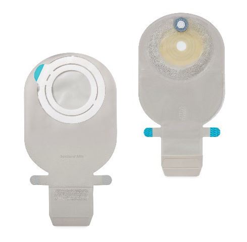SENSURA MIO FLEX SISTEMA 2 PEZZI CON AGGANCIO ADESIVO SACCA ILEOSTOMIA TRASPARENTE 70MM DA 550 ML 30 PEZZI - Farmacia-flash.it