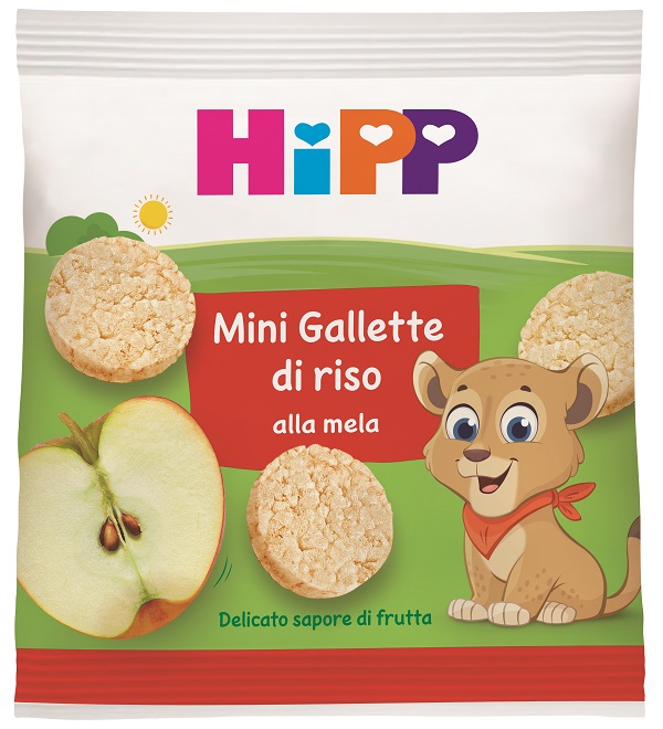 HIPP MINI GALLETTE DI RISO ALLA MELA 30 G - Farmacia-flash.it