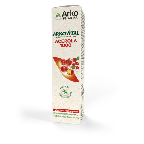 ARKOVITAL ACEROLA 1000 EFFERVESCENTE 20 COMPRESSE - Farmacia-flash.it