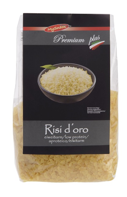 MY SNACK PREMIUM PLUS RISI D'ORO PASTA APROTEICA 500 G - Farmacia-flash.it