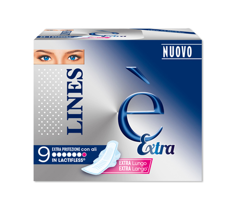 LINES E' EXTRA ASSORBENTI 9 PEZZI - Farmacia-flash.it