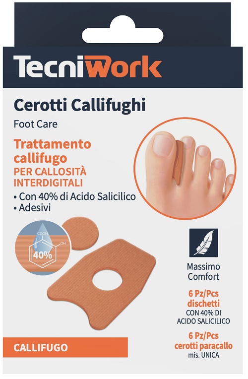 CEROTTO CALLIFUGO INTERDIGITALE 6 PEZZI + 6 DISCHETTI - Farmacia-flash.it