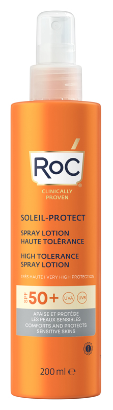 ROC LOZIONE SPRAY SOLARE CORPO SPF 50+ ELEVATA TOLLERABILITA' 200 ML - Farmacia-flash.it