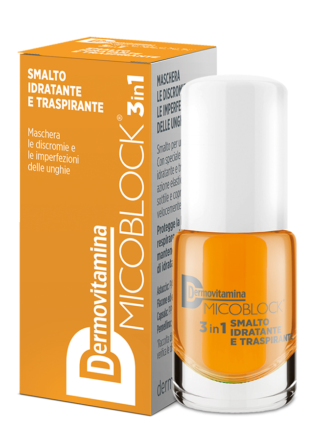 DERMOVITAMINA MICOBLOCK 3IN1 SMALTO IDRATANTE E TRASPIRANTE GIALLO - Farmacia-flash.it