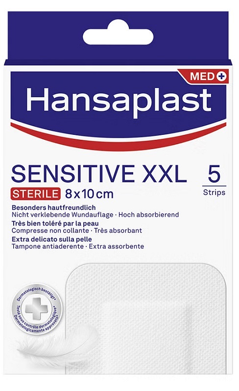 CEROTTO HANSAPLAST SENSITIVE XXL 5 PEZZI - Farmacia-flash.it