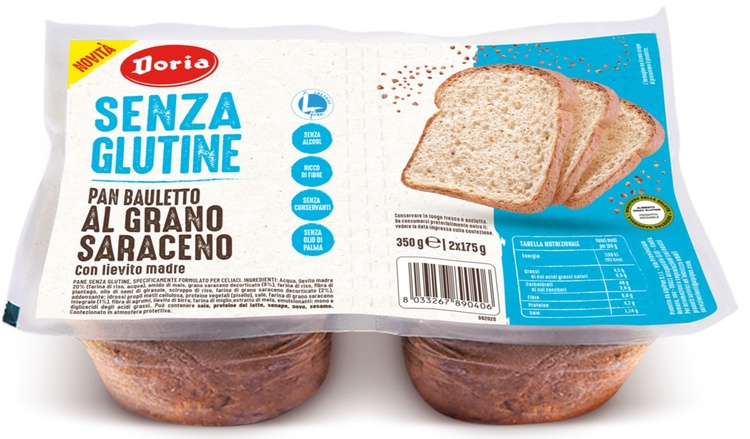 DORIA PAN BAULETTO GRANO SARACENO 2X175 G - Farmacia-flash.it