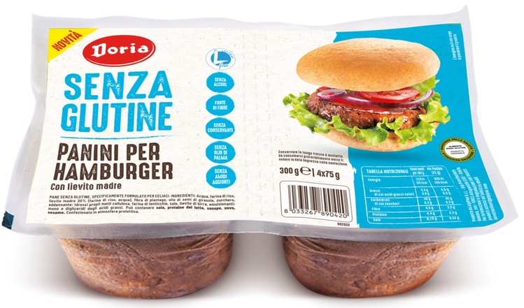 DORIA PANINI HAMBURGER 4X50 G - Farmacia-flash.it
