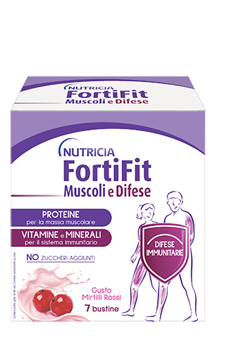 FORTIFIT MUSCOLI&DIFESE MIRTILLO ROSSO 7 BUSTINE - Farmacia-flash.it