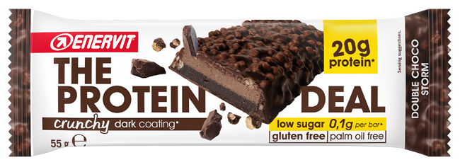 ENERVIT PROTEIN DEAL DOUBLE CHOCO STORM 55 G - Farmacia-flash.it