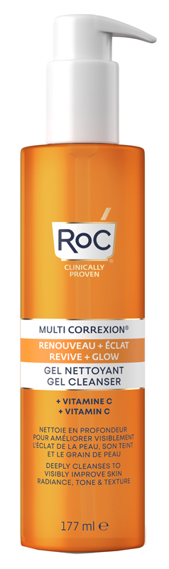 ROC MULTI CORREXION REVIVE + GLOW GEL DETERGENTE - Farmacia-flash.it