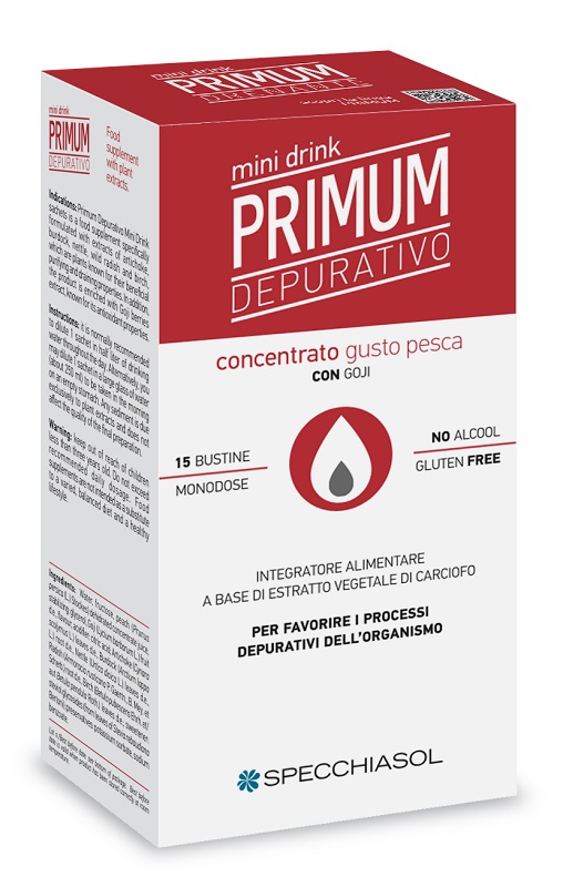 PRIMUM DEPURATIVO MINIDRINK PESCA 15 STICK DA 10 ML - Farmacia-flash.it
