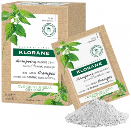 KLORANE SHAMPOO MASCHERA LAVANTE POLVERE ORTICA 8 BUSTINE 3 G - Farmacia-flash.it