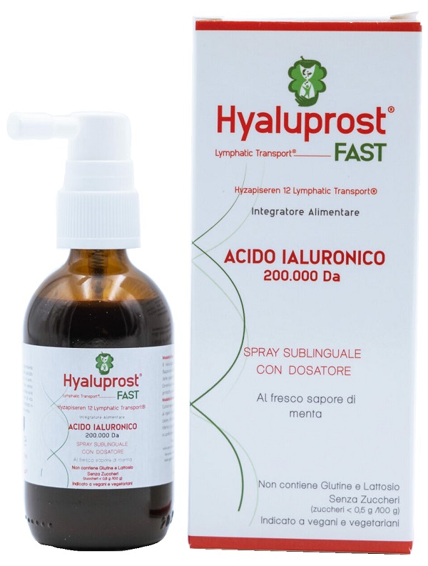 HYALUPROST FAST SPRAY SUBLINGUALE CON DOSATORE SAPORE MENTA 50 ML - Farmacia-flash.it