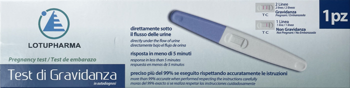 LOTUPHARMA TEST DI GRAVIDANZA 1 PEZZO - Farmacia-flash.it