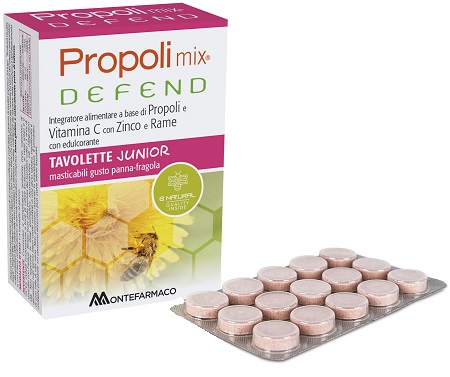 PROPOLI MIX DEFEND JUNIOR 48 TAVOLETTE MASTICABILI - Farmacia-flash.it