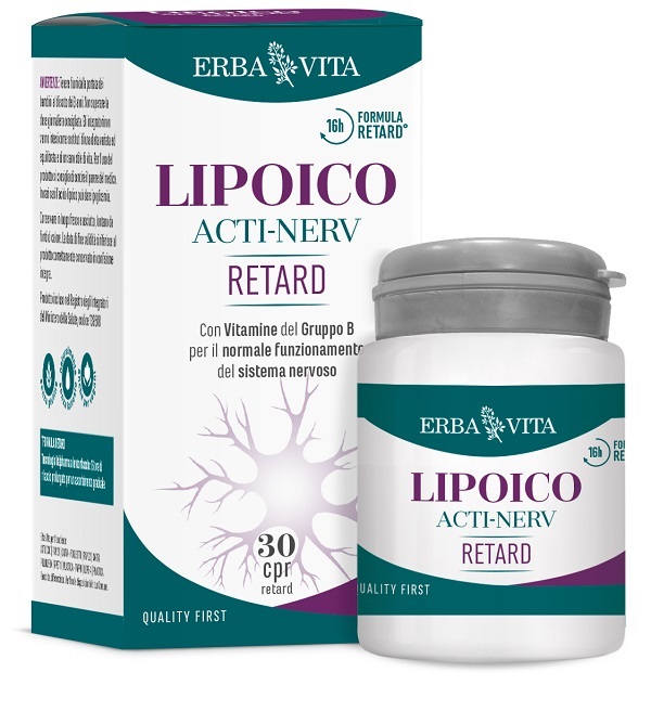 LIPOICO ACTI NERV RETARD 30 COMPRESSE - Farmacia-flash.it